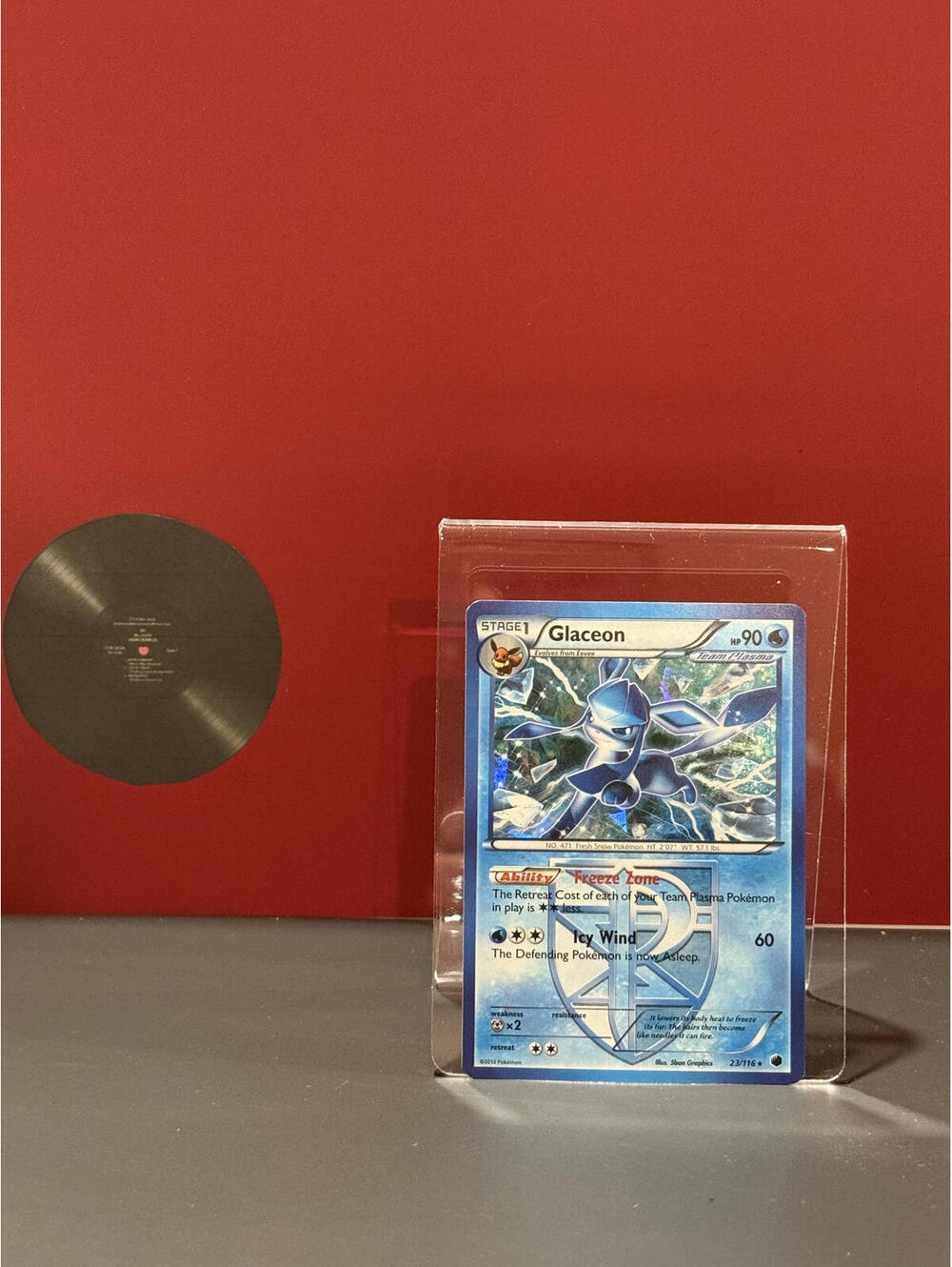 Glaceon 23/116 - Plasma Freeze - Cracked Ice Holo Rare - NM - Theme Deck